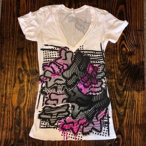 Fox racing vneck tee